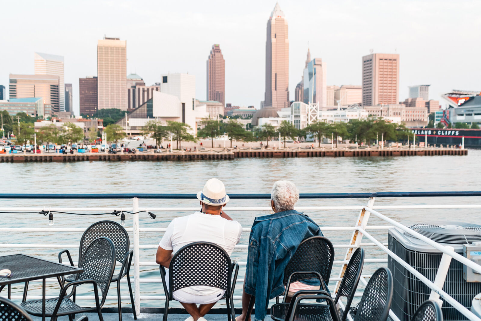 Cleveland Skyline from the Nautica Queen
