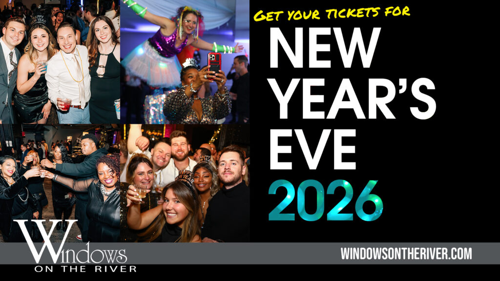 Photos of people at Windows on the River New Year's Eve Party
